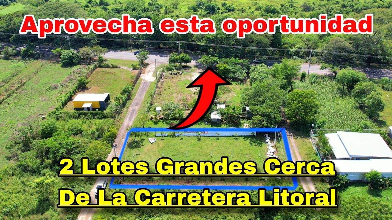 🔴VENDIDOS🔴OFERTA $20,000 SE VENDE 2 EXCELENTES LOTES EN EL DELIRIO CERCA DE LA CARRETERA LITORAL