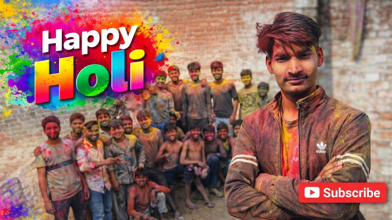 Holi me appni puri teem ke sath full masti ♥️💖//! @Namanvlg_13 