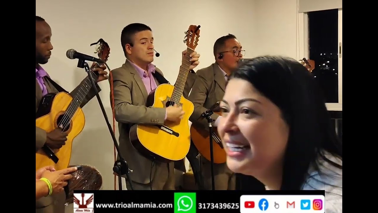 UN BESO Y UNA FLOR baladas inmortales, TRIO ALMA MIA serenatas Bogotá 