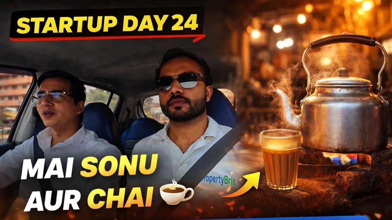 Aaj Ka Din Thoda Off Tha 😅… Par Kaam Ruka Nahi | PropertyBrix | Startup |  Vlog Day 24
