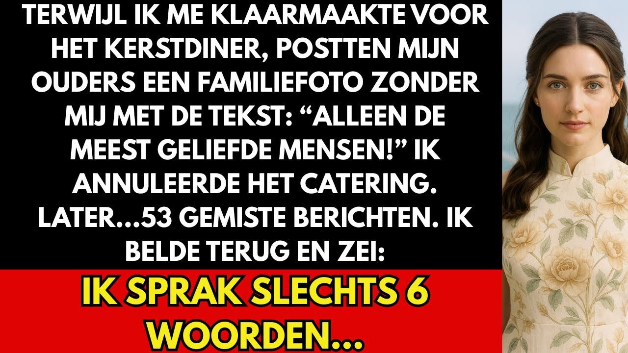 Mijn ouders plaatsten een familiefoto zonder mij met de tekst: “Alleen de geliefden!”