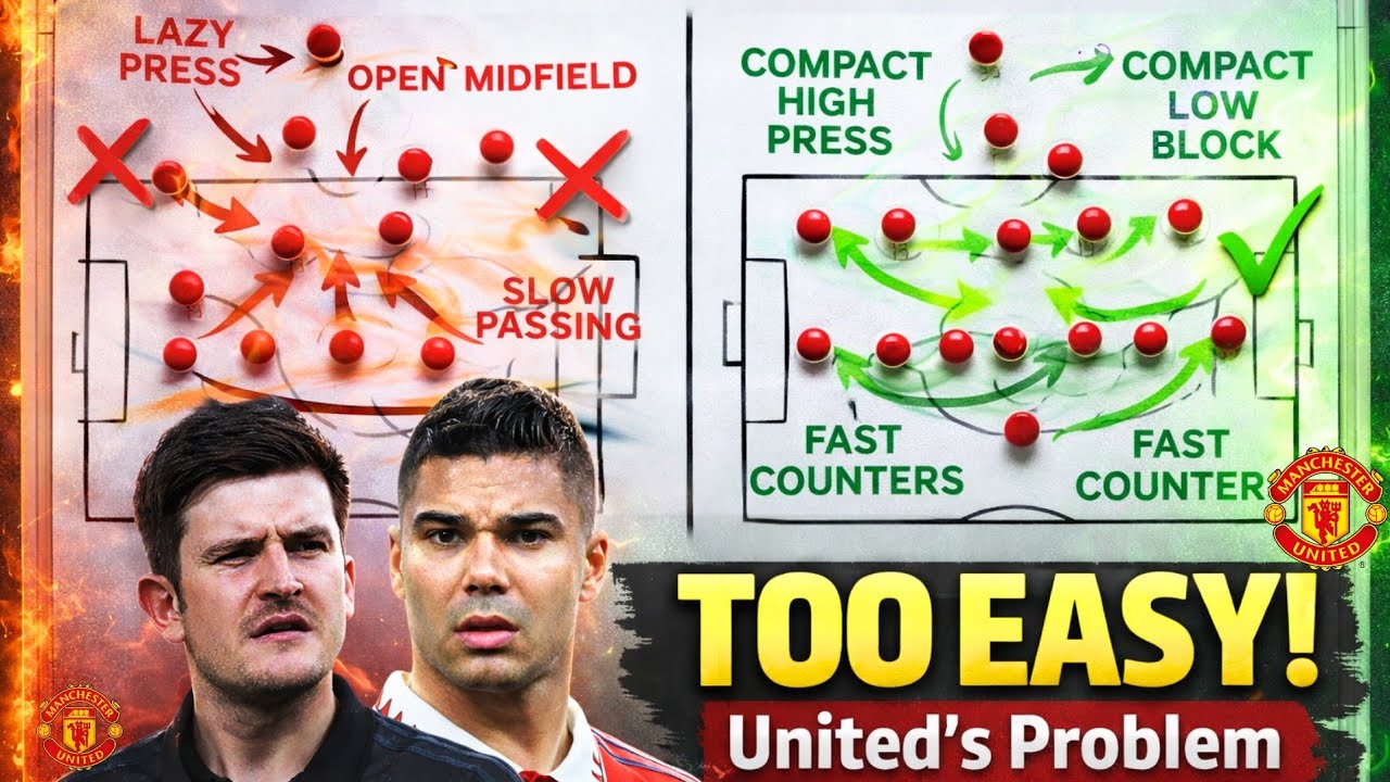 Why It’s So Easy to Play Against Manchester United (Tactical Breakdown)