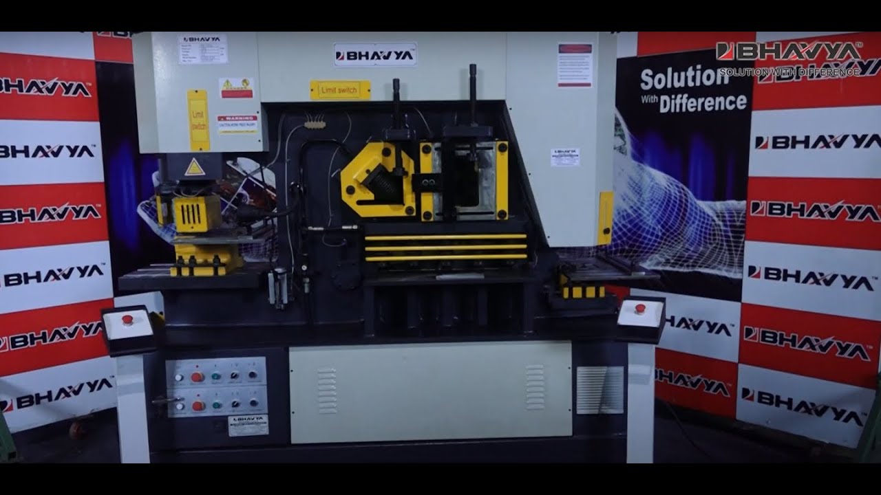 Hydraulic Ironworker (Model - IW-120L) – Bhavya Machine Tools