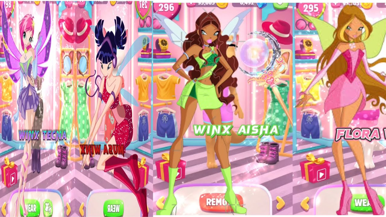 My talking angela2 Vs Winx Aisha 🧚🏻winx Flora 🧚‍♀️winx Musa 🧚‍♀️winx Tecna 🧚🏼new edit