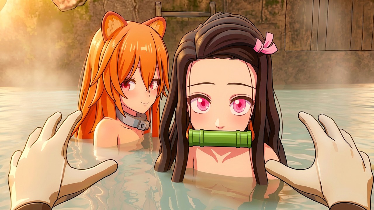 Levei a Nezuko para as Águas Termais