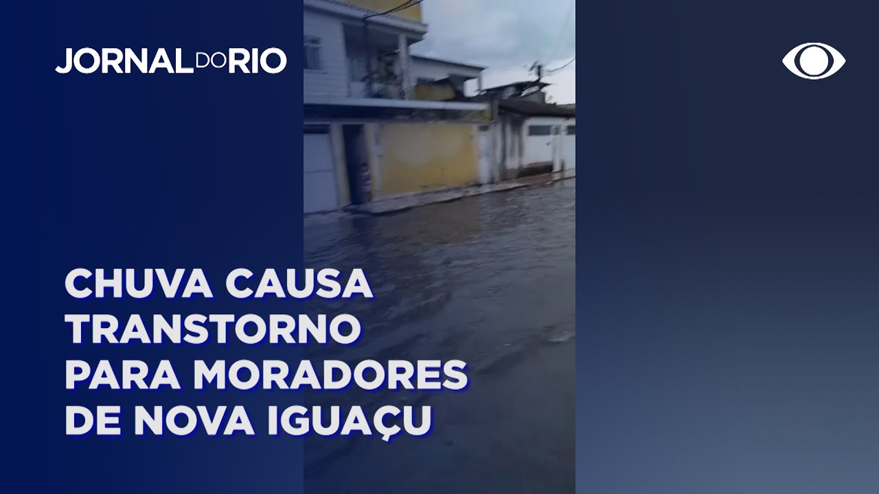 Chuva causa destruição em Nova Iguaçu