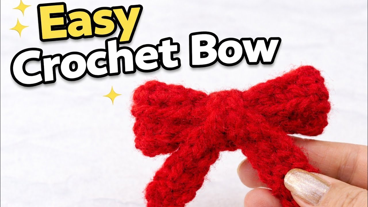 How to crochet Hair Bow in just 3 min    |easy and very quick absolute beginners |