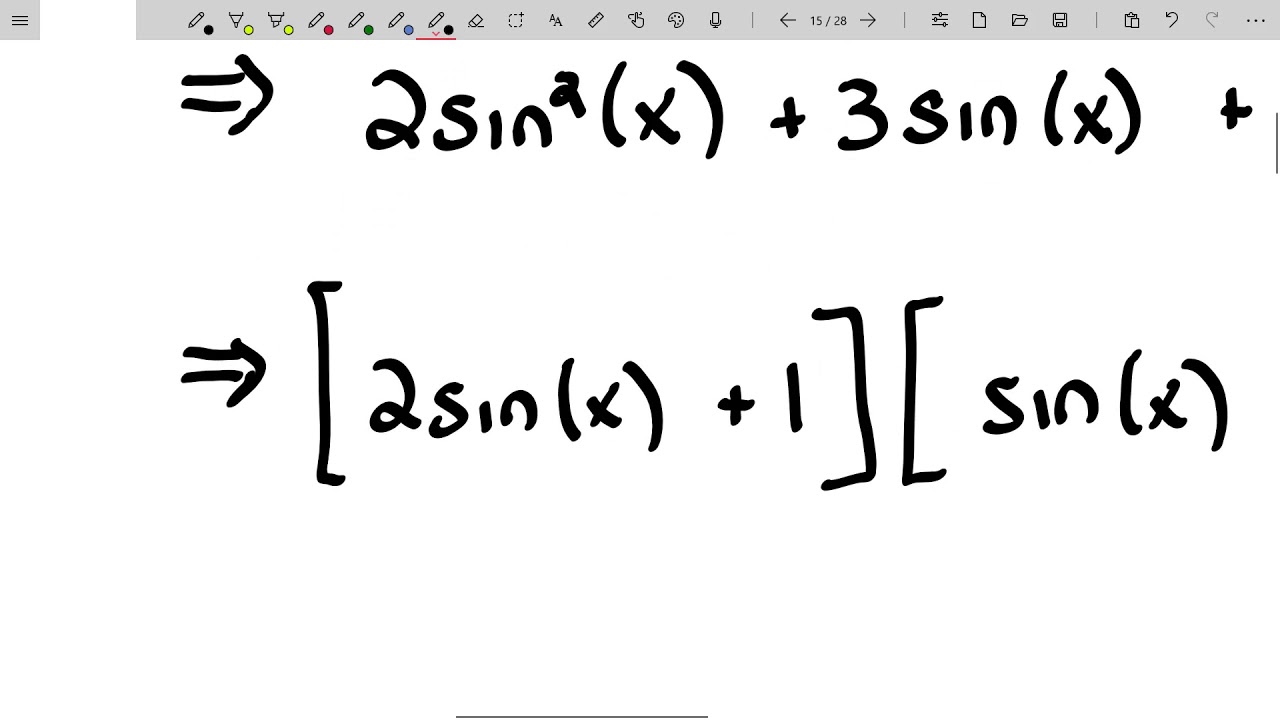 Solving Trigonometric Equations - Equations Requiring the Use of Identities