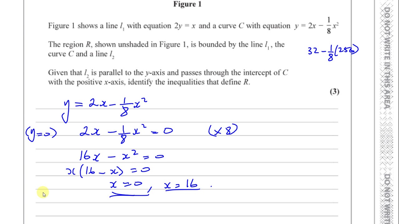 WMA11/01 EDEXCEL IAL P1 JAN 2019 Q4  Inequalities and Regions