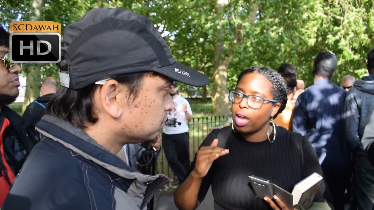 P1 - You got an answer!? Mansur vs Christian Lady | Speakers Corner | Hyde Park