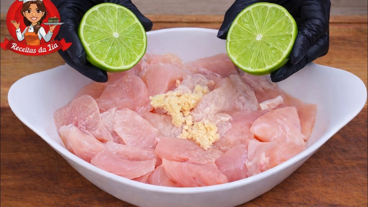DEPOIS QUE FIZ FRANGO DESSA FORMA NUNCA MAIS PAREI DE FAZER!!! RECEITA FÁCIL E RÁPIDA !!❤️❤️