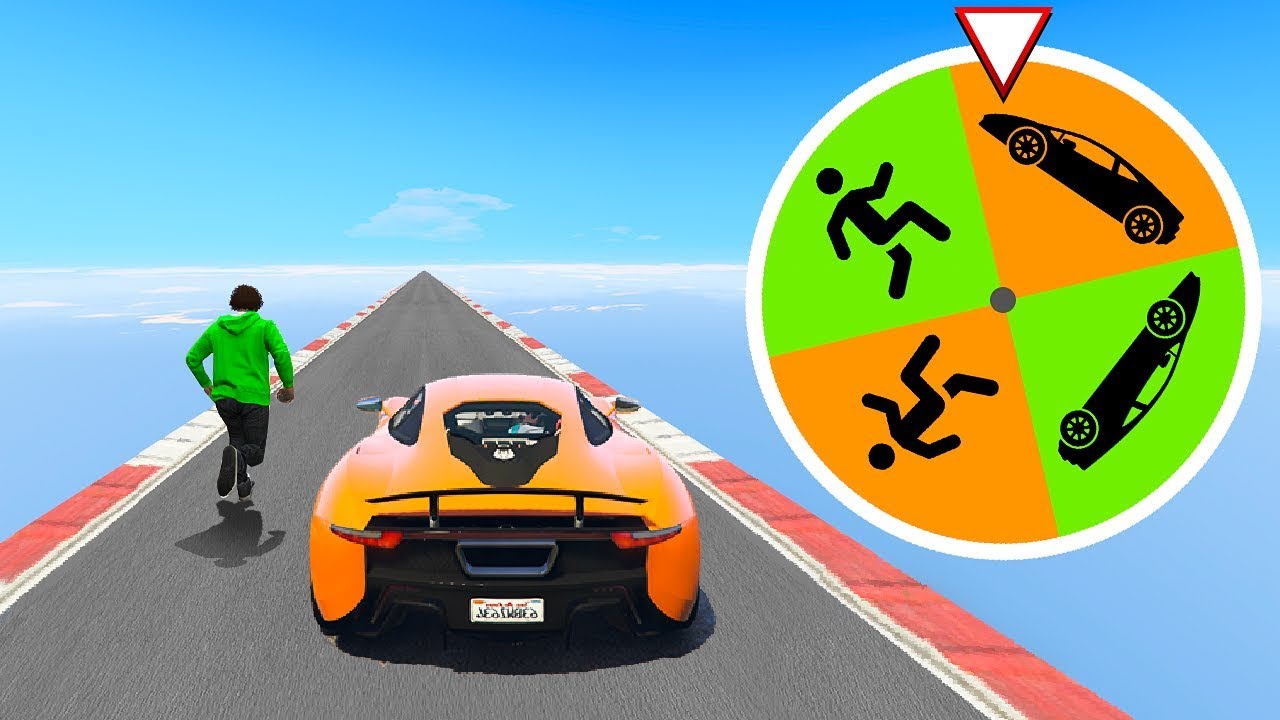 WHEEL CHOOSES MY GTA RACE CAR! - GTA 5 Funny Moments