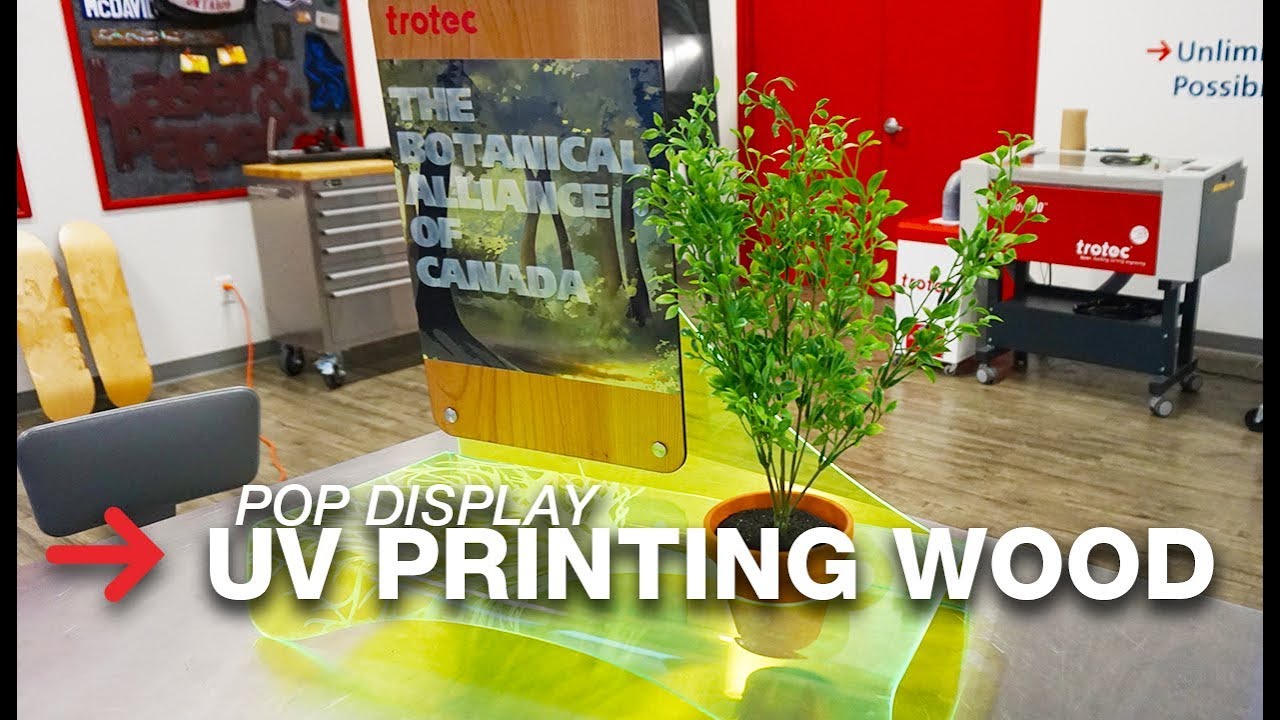 UV Printing Wood | Acrylic Display Stand | Speedy 400