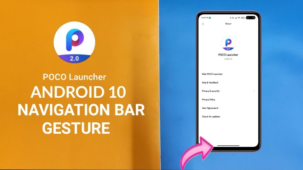 Poco Launcher Update with Android 10 Gesture? ( No Root )