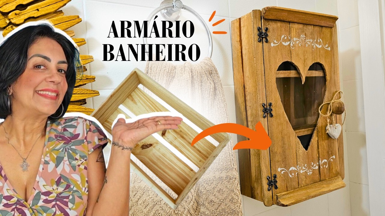 DIY | FAÇA UM ARMÁRIO COM CAIXOTE DE UVA | DO LIXO AO LUXO