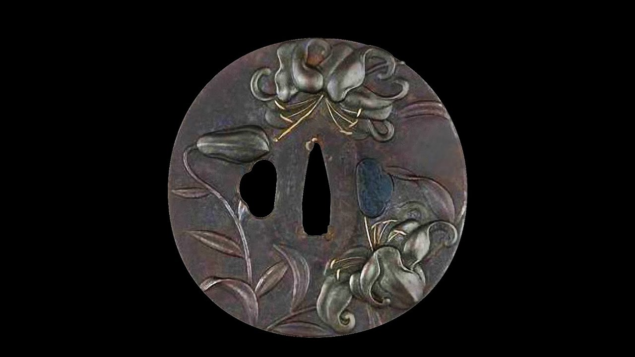 Flower 鍔 Tsuba