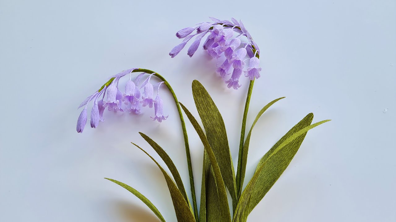 How To Make Bluebell Paper Flower / Paper Flower / Góc nhỏ Handmade