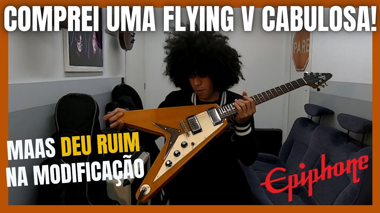 Epiphone Flying V Korina Ano 2007 que estava Abandonada! PODE SER SUA