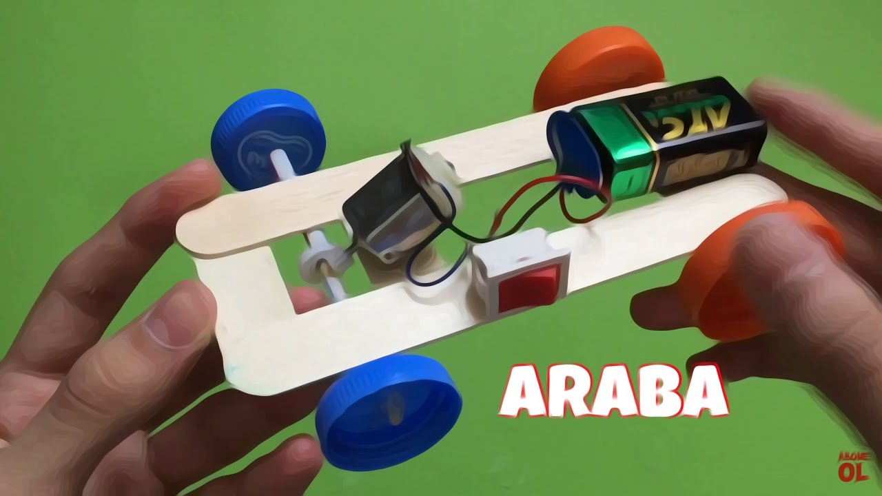 Ev yapımı Basit Elektrikli Araba Nasıl yapılır ?