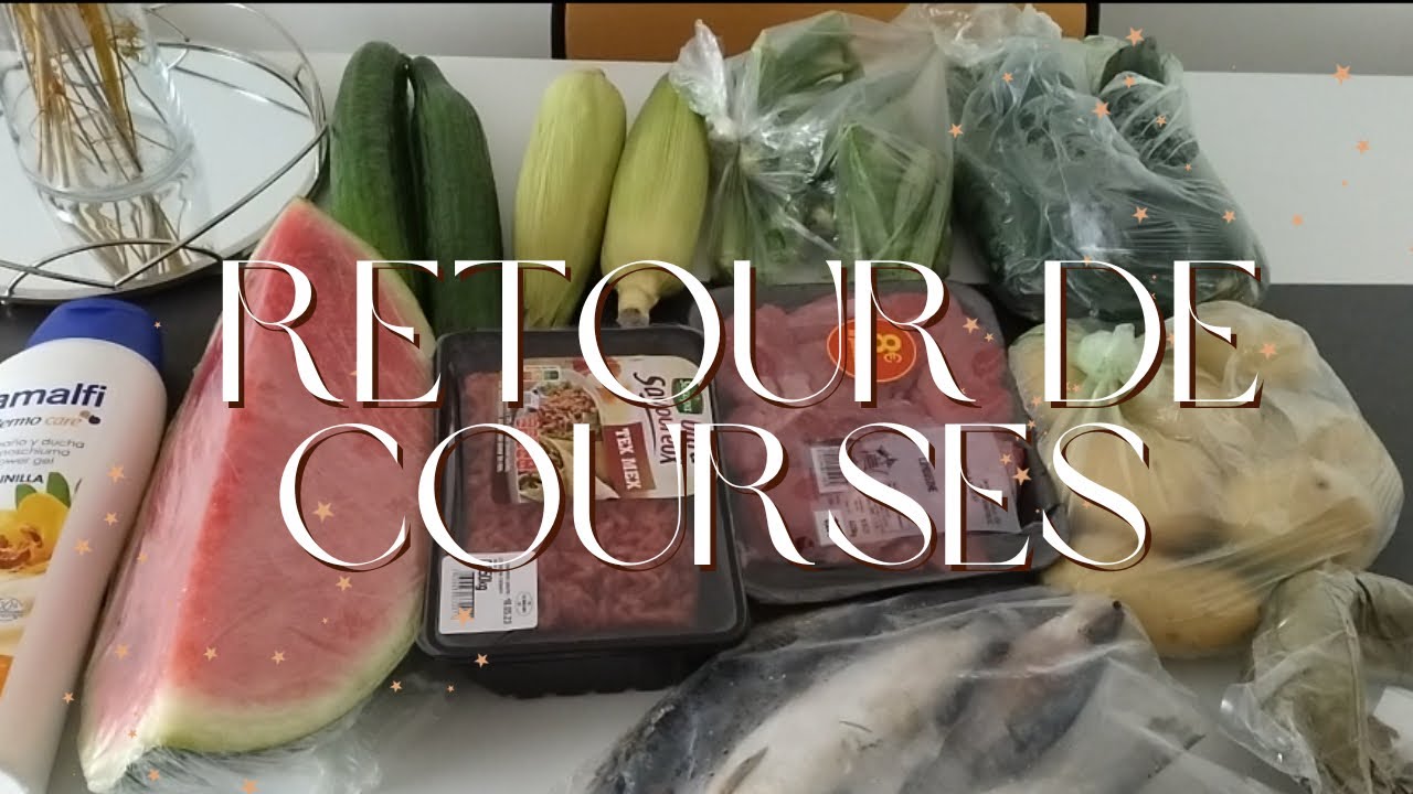 Retour de courses! On prépare la rentrée 📖📝💸🥦🧄🥝🥑🥒🍌