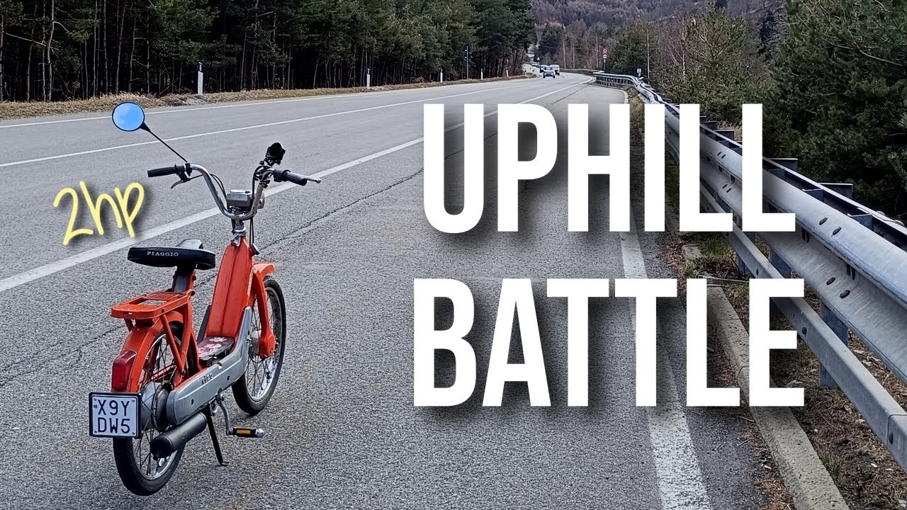 70s Piaggio Ciao MOPED Takes On Alpine Roads!