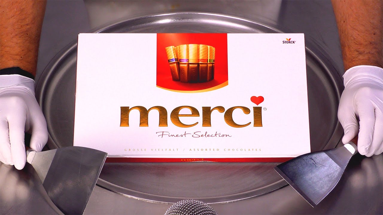 Посмотрите это потрясающее создание огромных булочек с мороженым Merci Chocolates! (АСМР)