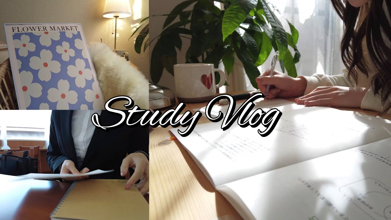 Study Vlog👩‍💻就活生の追い込み勉強習慣,面接練習,SPI