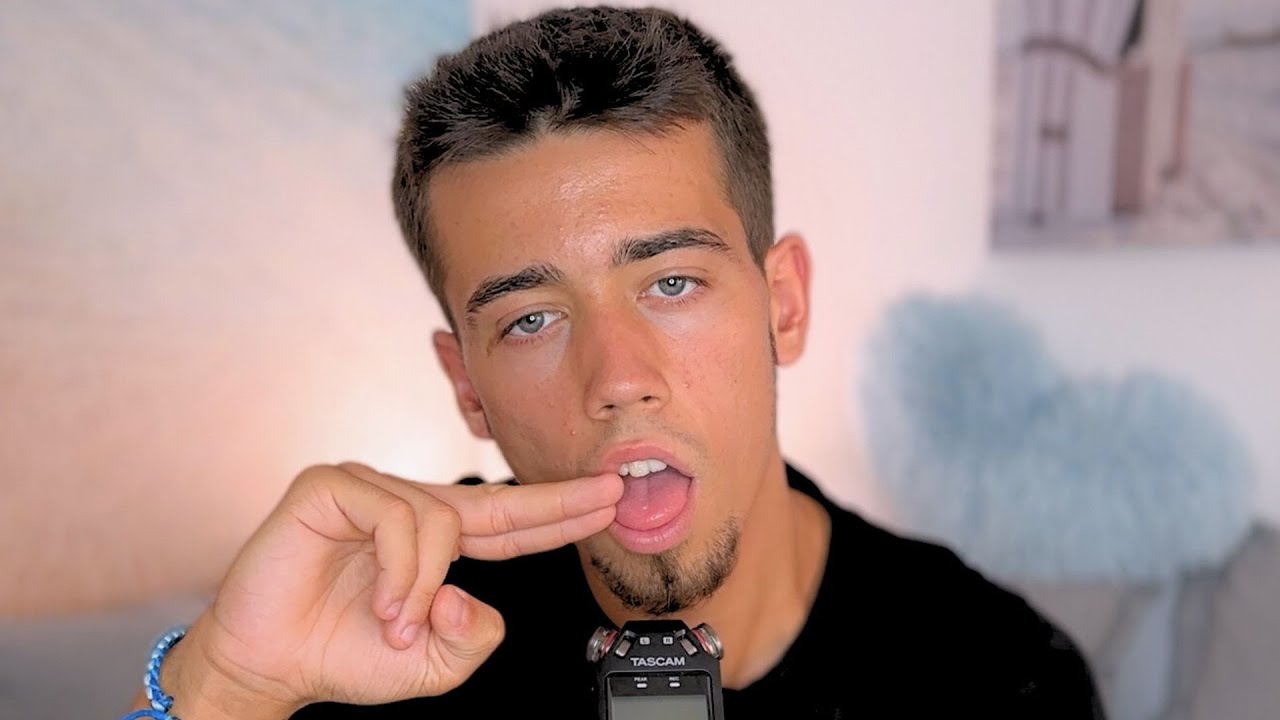 Tingly ASMR Male Mouth Sounds, Hand Visuals & Water Sounds