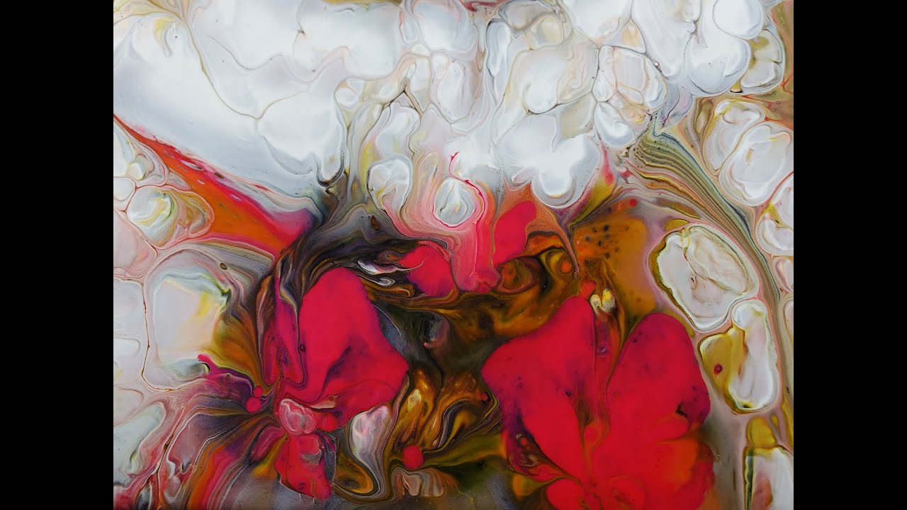 (237) Acrylic Pour Flip and Drag contemporary art SOLD!!!