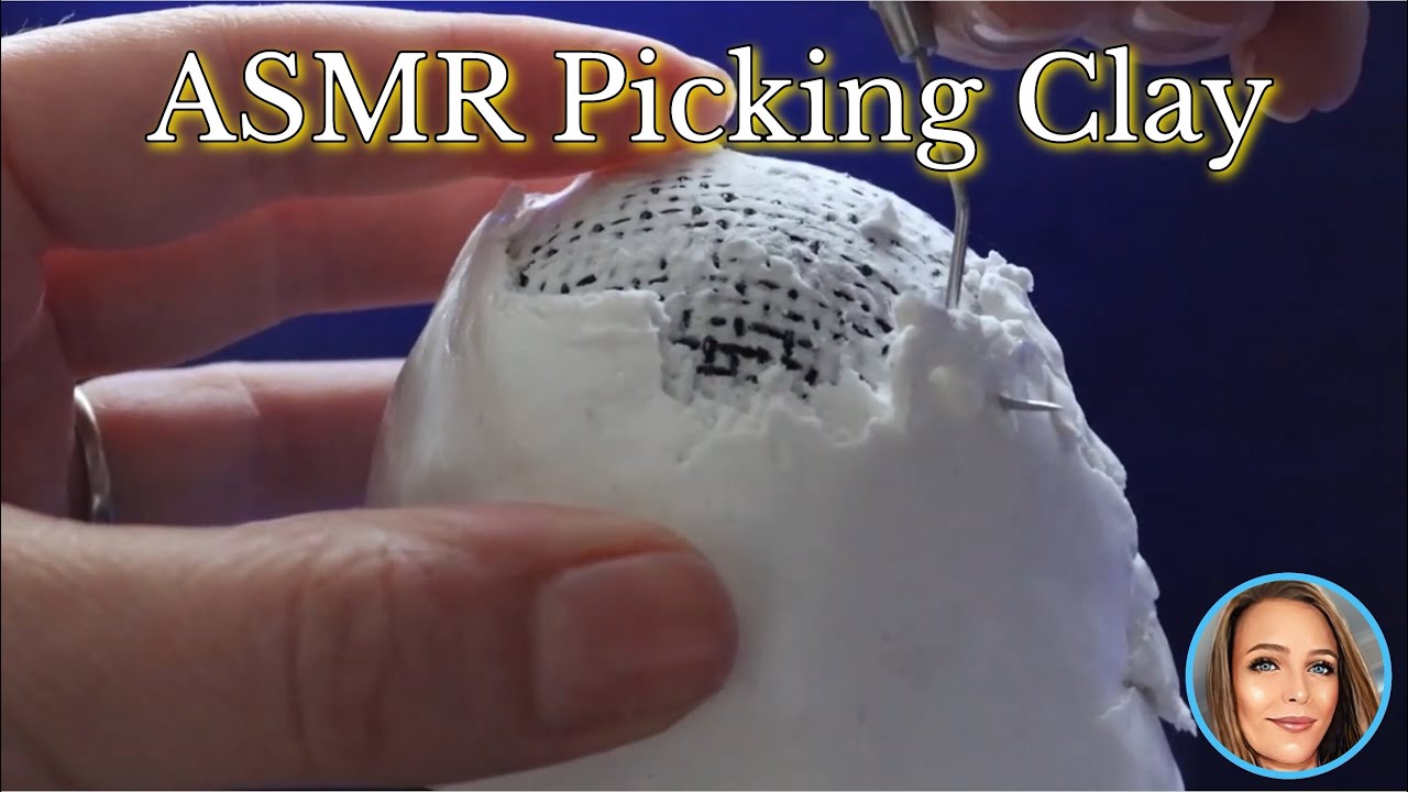 ASMR - Picking and Peeling Dried Clay off of my Blue Yeti - 🎧🎤