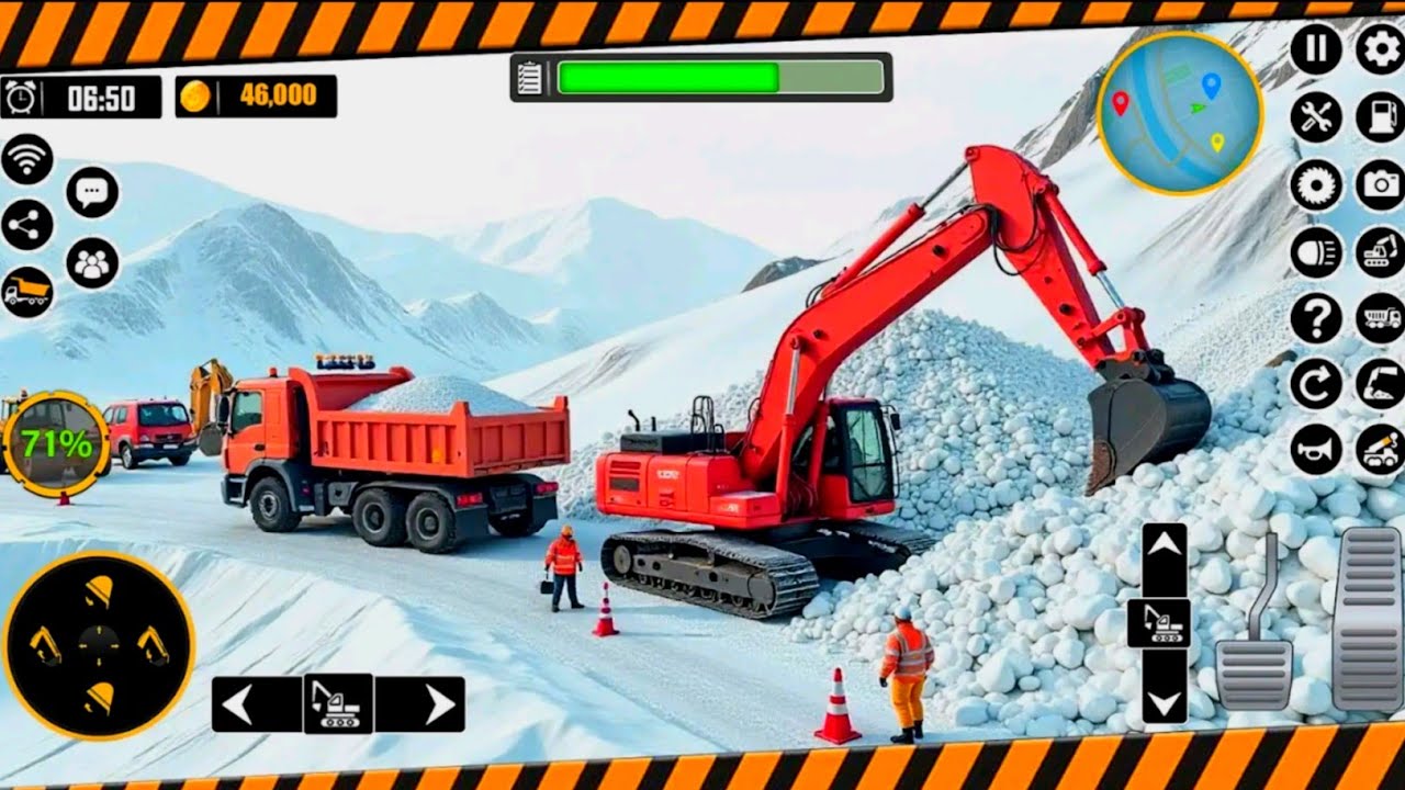 Snow City Road Construction Simulator – Building Roads in Winter