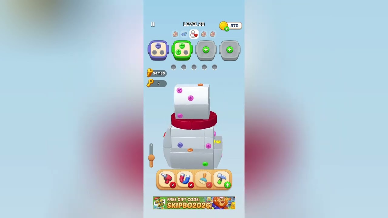 Screwdom 3d Level 28 Solution Walkthrough 