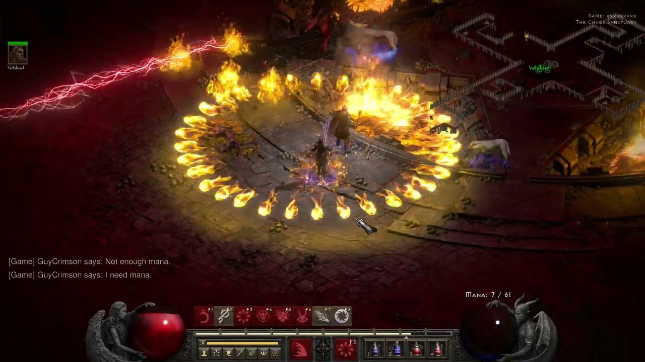 Diablo 2 Resurrected Highlights - Warlock and Druid vs the Act Bosses - Normal Difficulty