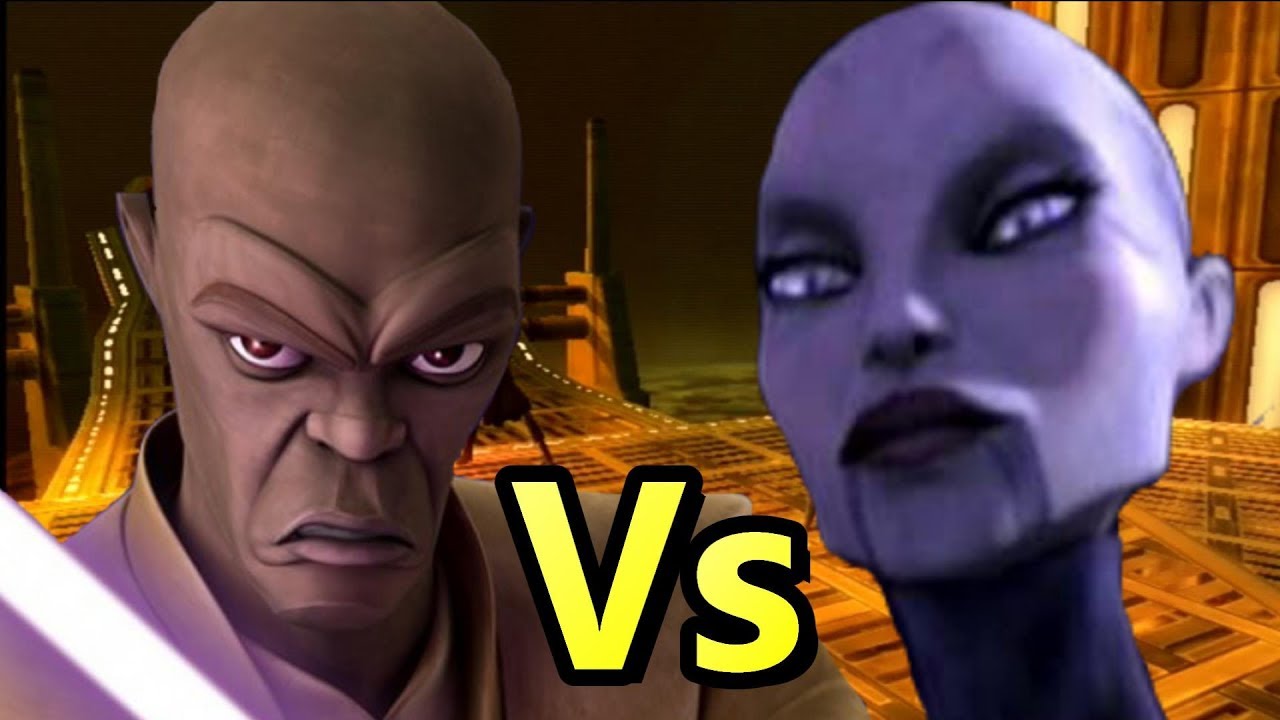 Lightsaber Duels Mace Windu v Asajj Ventress
