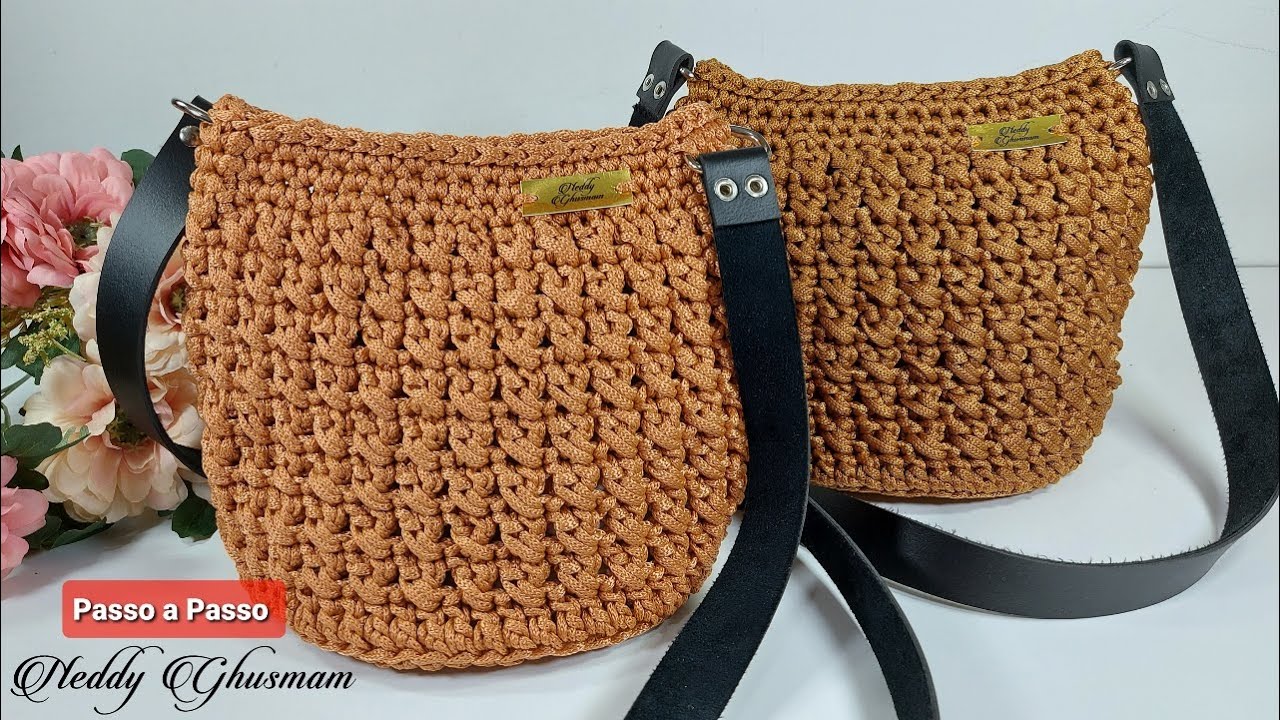 Bolsa de Crochê SUZI -Bolsa de crochê fácil  Passo A passo Prof. Neddy Ghusmam