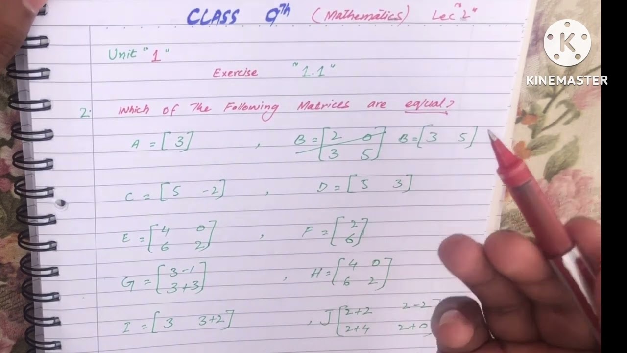 Complete Exercise 1.1 Class 9th Mathematics