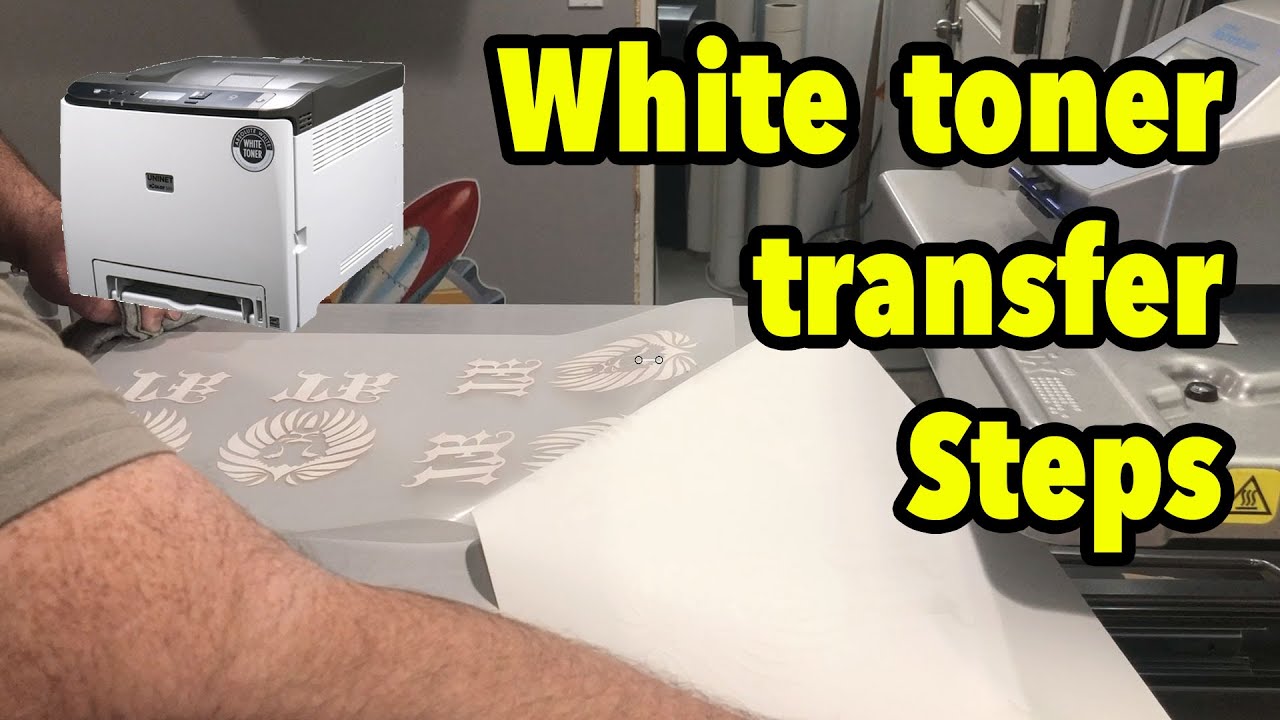 White Toner Transfers - How to make them featuring the icolor printer - icolor 560 - icolor 600