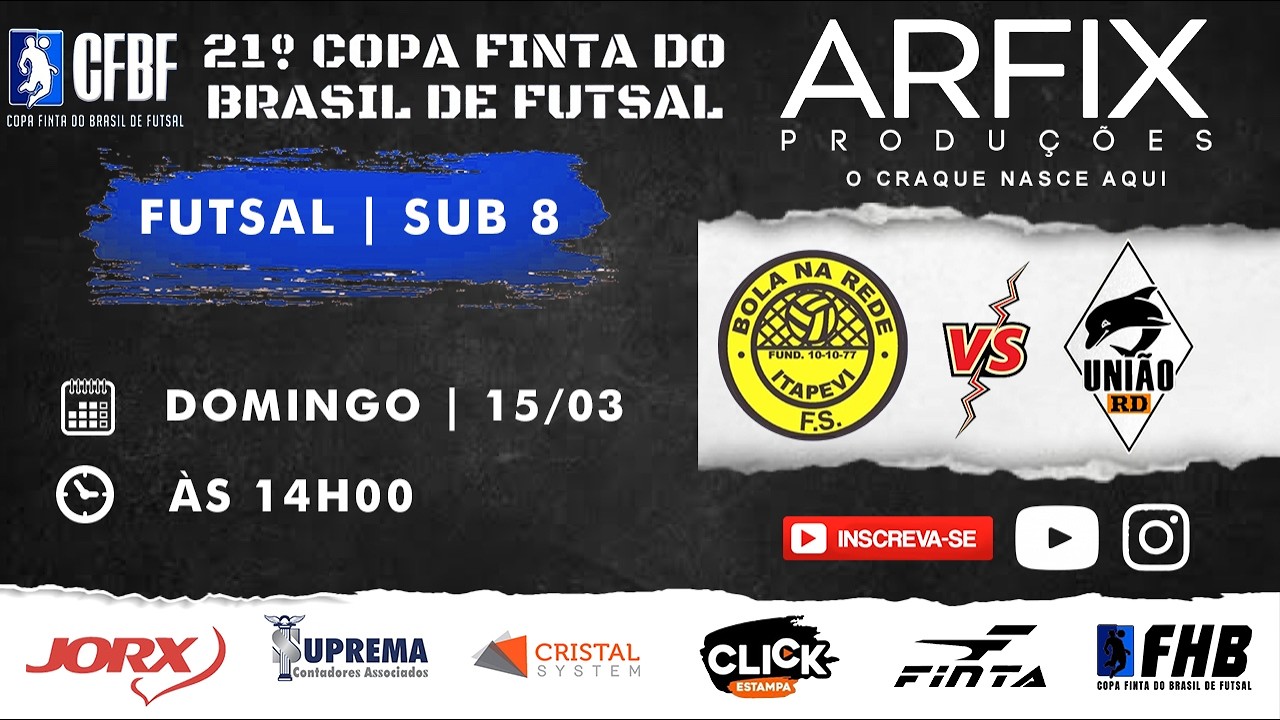 BOLA NA REDE x UNIÃO RD - FUTSAL | SUB 8