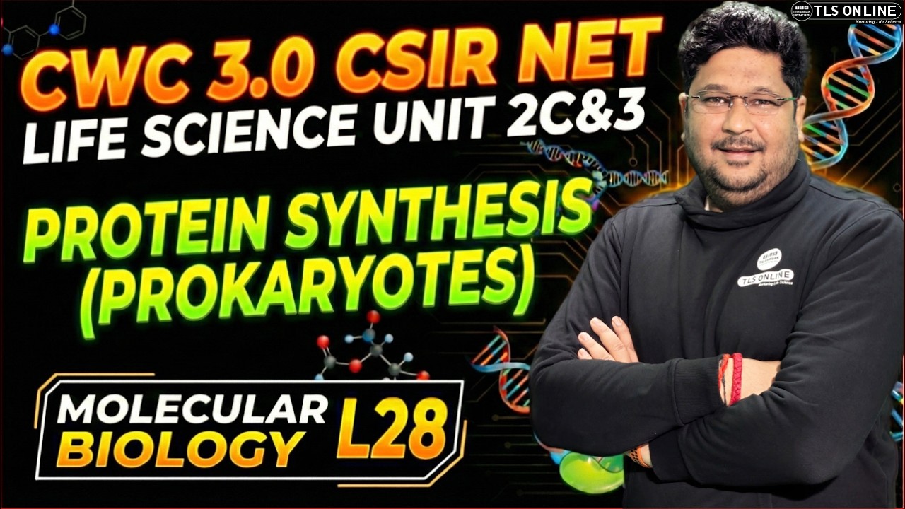 𝐂𝐒𝐈𝐑 𝐍𝐄𝐓 𝐋𝐢𝐟𝐞 𝐒𝐜𝐢𝐞𝐧𝐜𝐞: 𝐏𝐫𝐨𝐭𝐞𝐢𝐧 𝐒𝐲𝐧𝐭𝐡𝐞𝐬𝐢𝐬 (𝐏𝐫𝐨𝐤𝐚𝐫𝐲𝐨𝐭𝐞𝐬) | 𝐌𝐨𝐥𝐞𝐜𝐮𝐥𝐚𝐫 𝐁𝐢𝐨𝐥𝐨𝐠𝐲 𝐋𝟐𝟖 | 𝐔𝐧𝐢𝐭 𝟐𝐂 | 𝐂𝐖𝐂 𝟑.𝟎