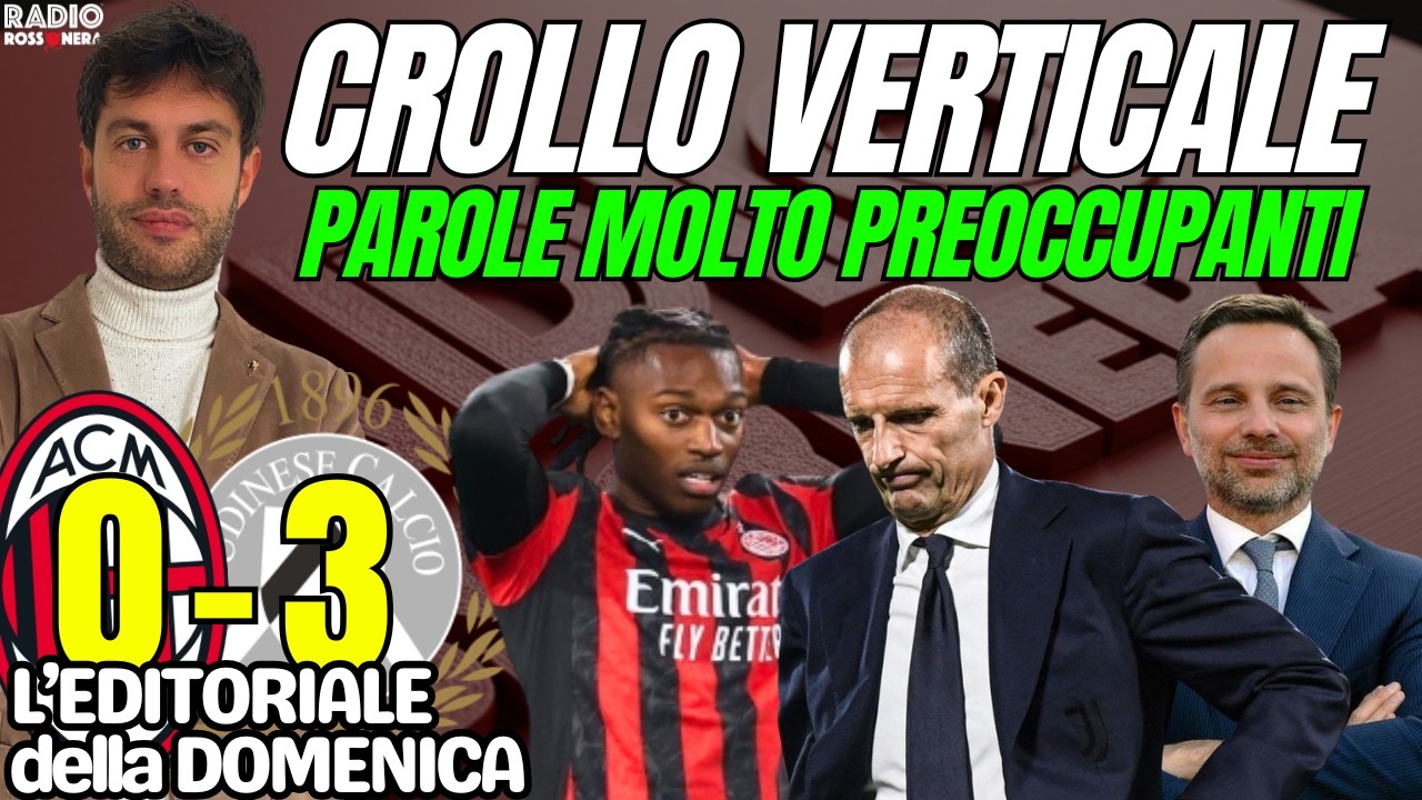 MILAN, CROLLO VERTICALE. LE COLPE DI ALLEGRI. PAROLE PREOCCUPANTEI | L'Editoriale del Luned&igrave;