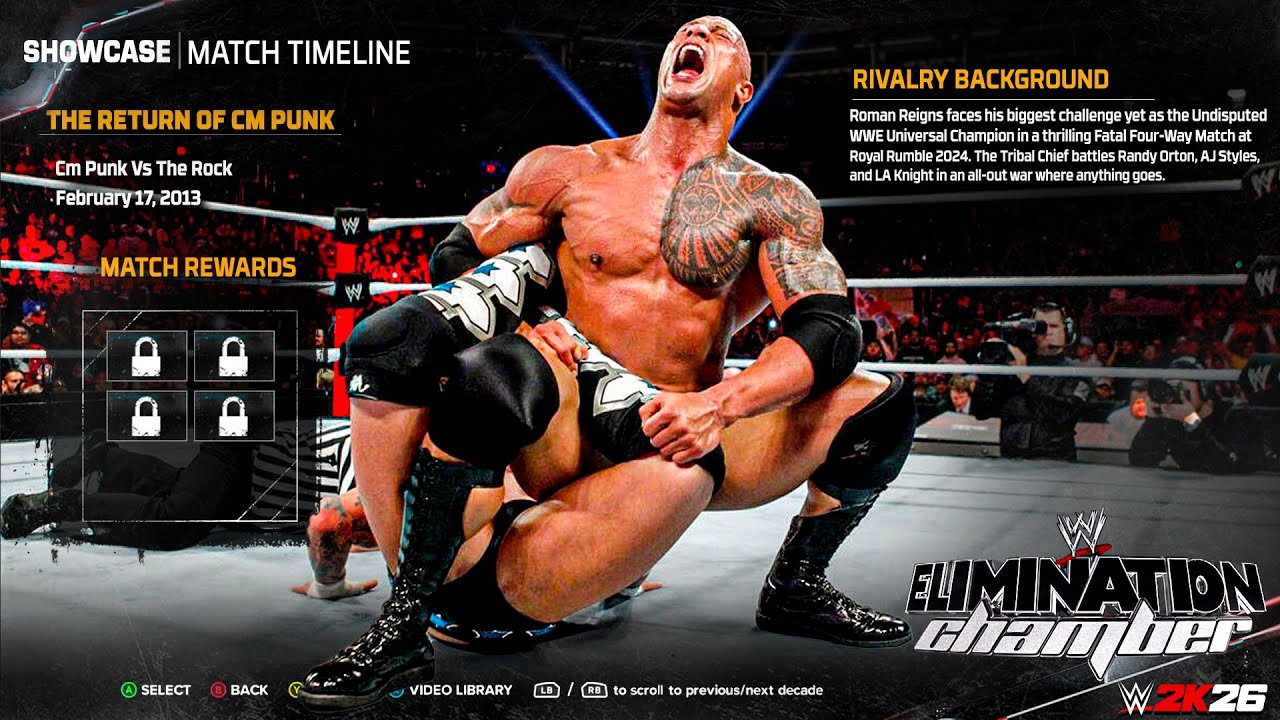 WWE 2K26: CM Punk Showcase &ndash; матчи и кинематографическая концепция!