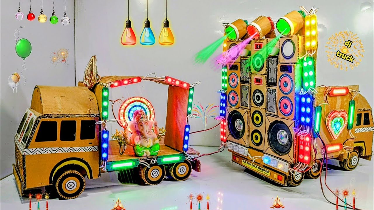 Новая установка для диджея на Навратри: Готье Ганеш, грузовик с подсветкой | Как сделать большой ...