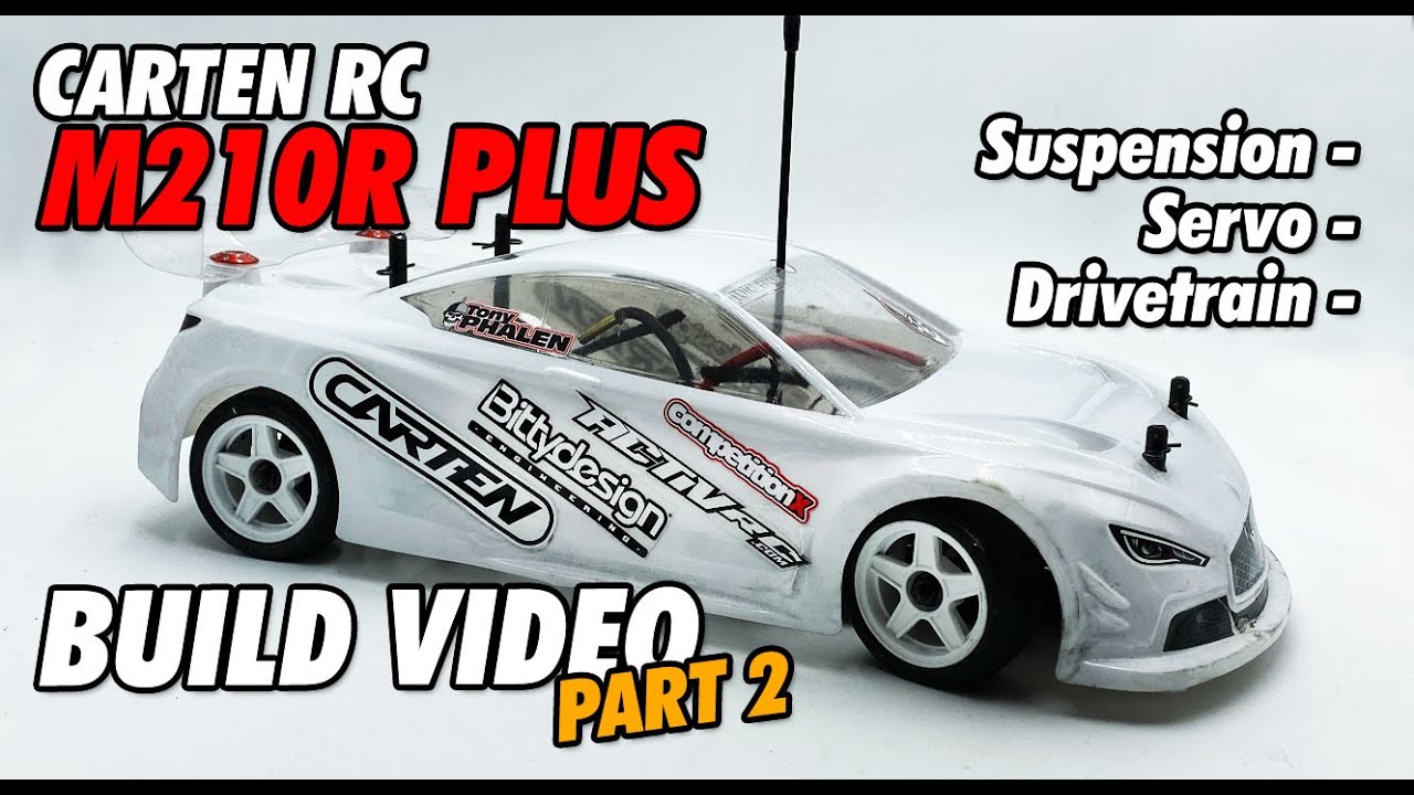 Carten RC M210R Plus Build - Part 2 - Suspension, Servo and Driveline