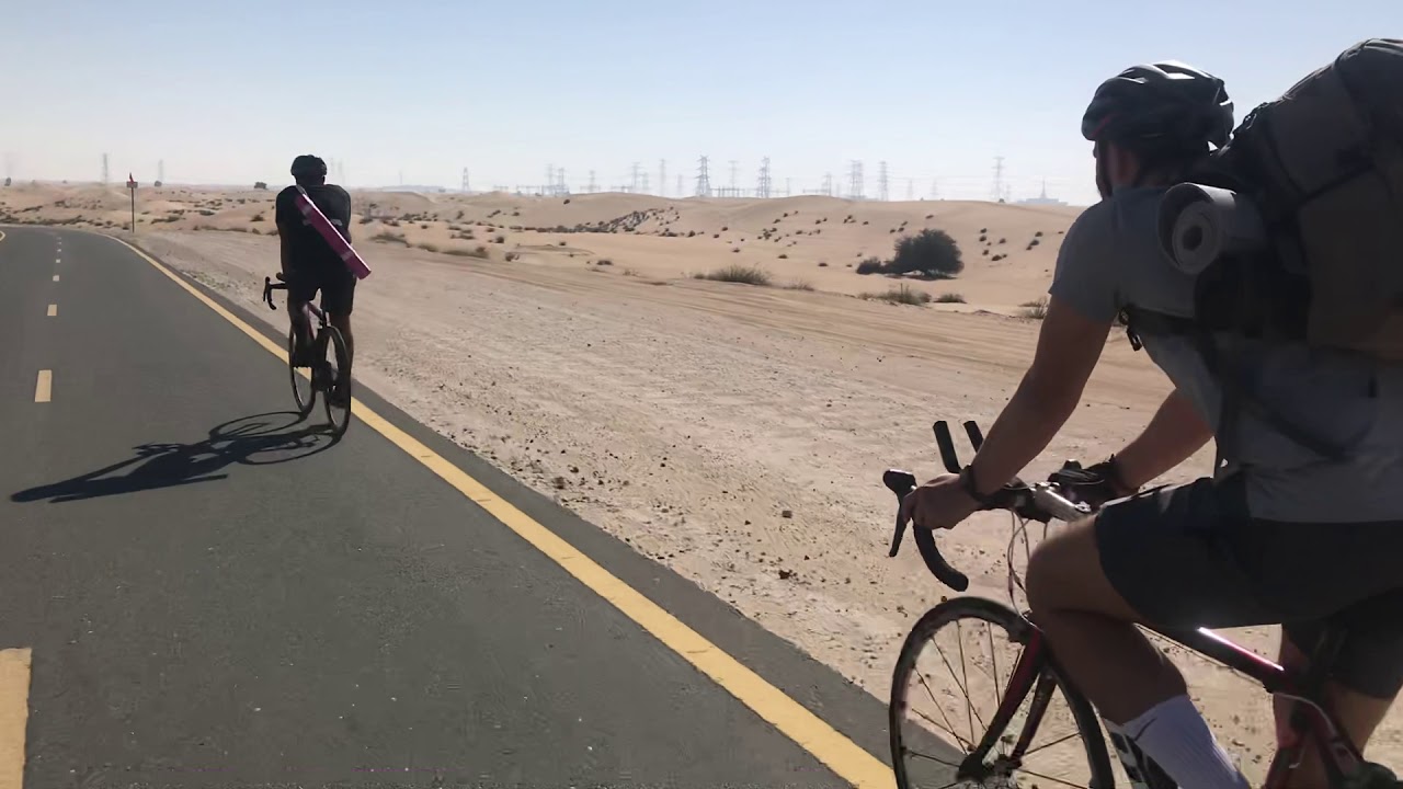 Desert cycling Dubai