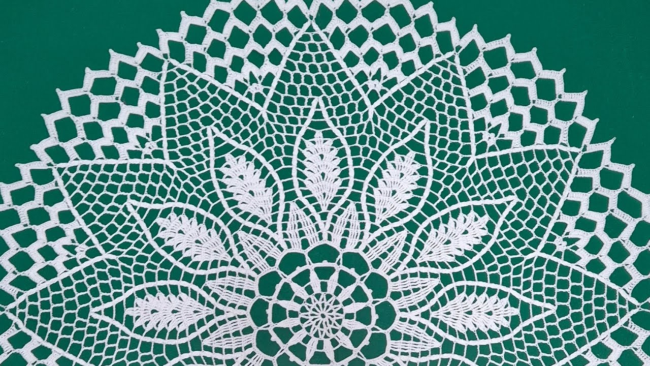 Круглая Салфетка Крючком. Третья часть 