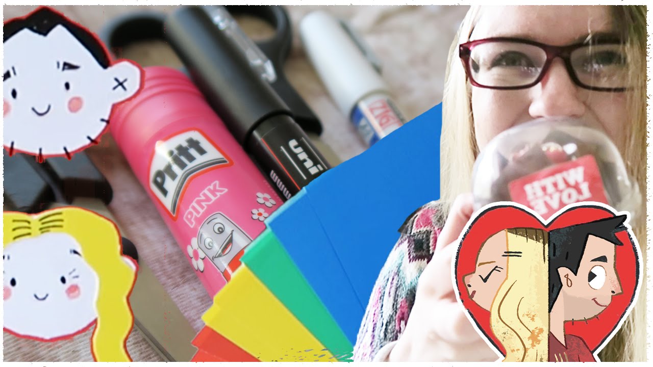 Making VALENTINES CARDS for each other!