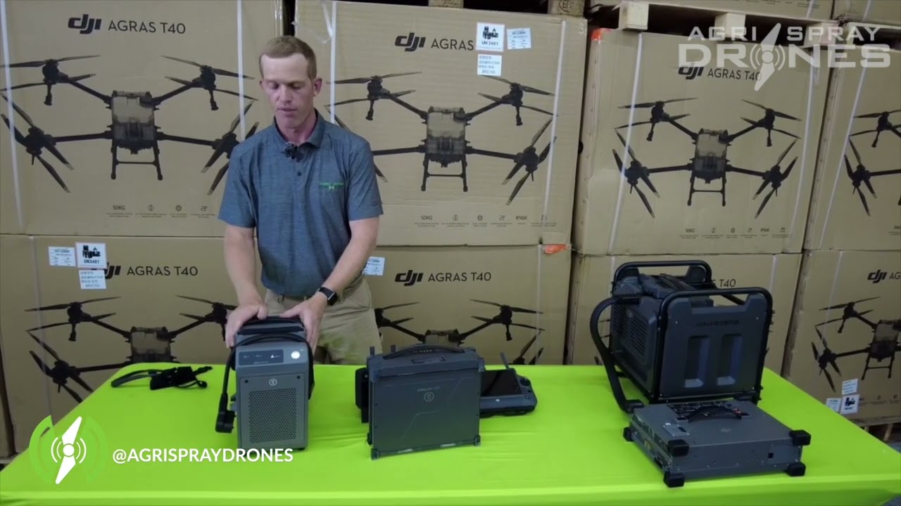 DJI Agras T30 vs. T40 — Battery and Charging Station | Agri Spray Drones