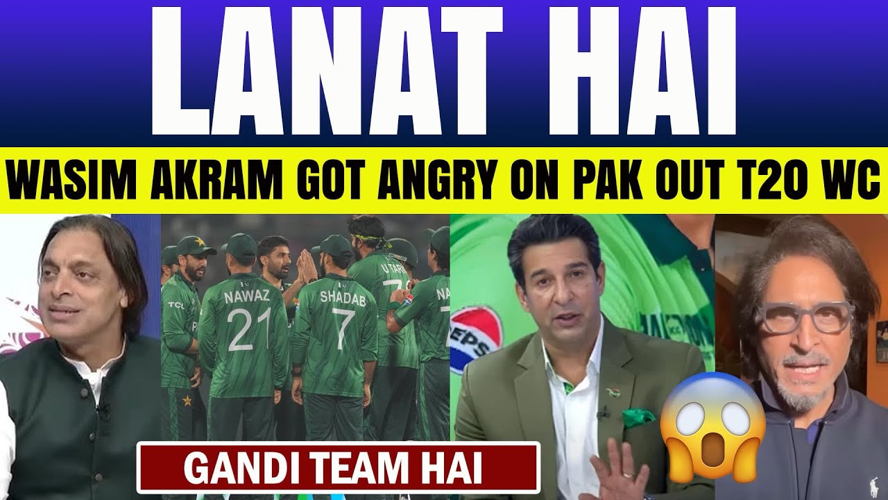 Wasim Akram Angry on Pakistan Team Out From T20 WC 2026 | PAK Media Crying on PAK Not Qualify 