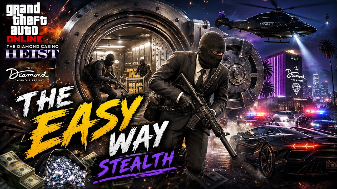 GTA Online Diamond Casino Heist Stealth Guide | The Easy Way | Full Stealth Approach