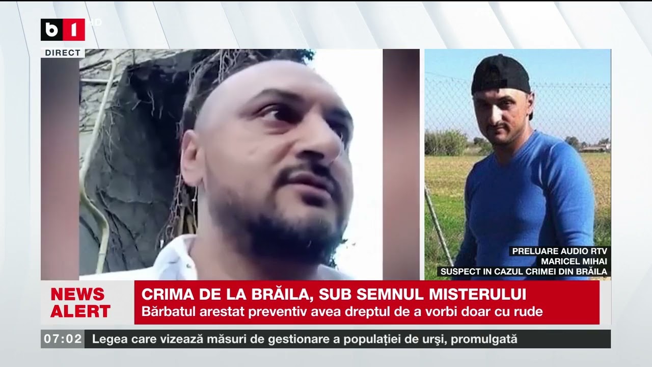 SUSPECTUL PRINCIPAL AL CRIMEI DE LA BRĂILA, INTERVIU DIN ÎNCHISOARE_Știri B1TV_24 iulie 2024